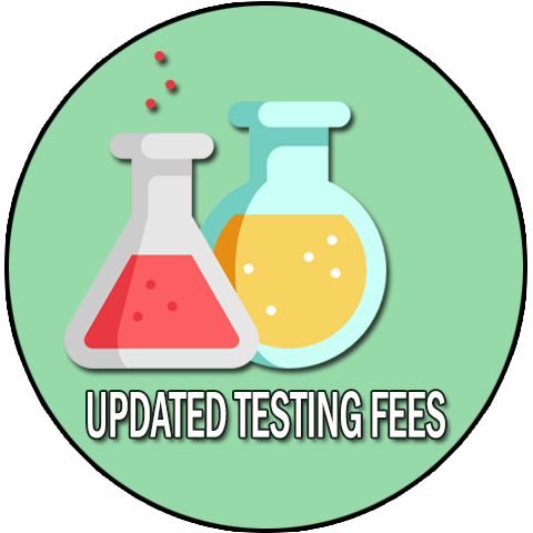 Updated Testing Fees
